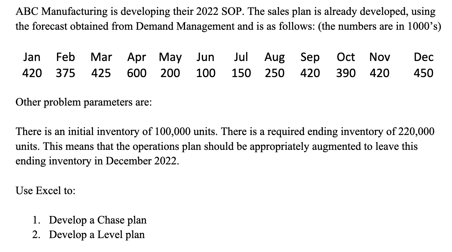 Below is an example of how the template should