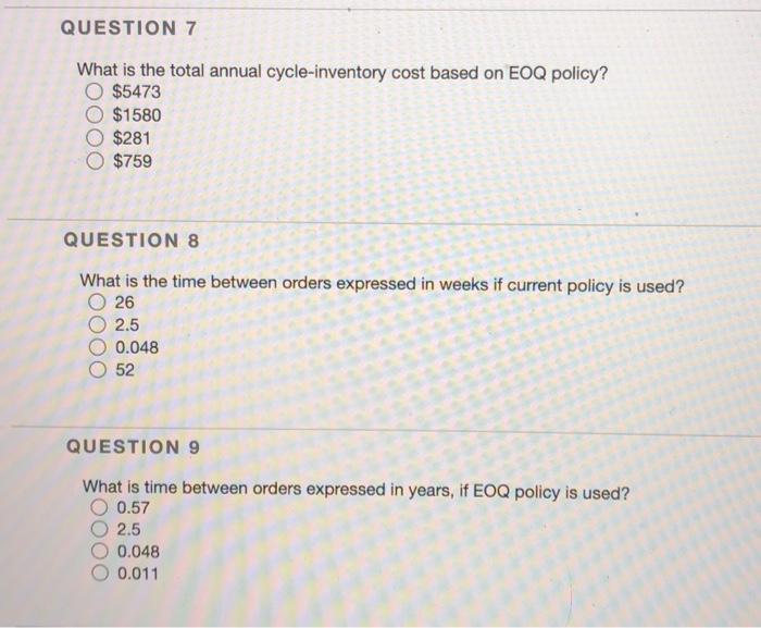 QUESTION 1 Currently, a component is purchased in