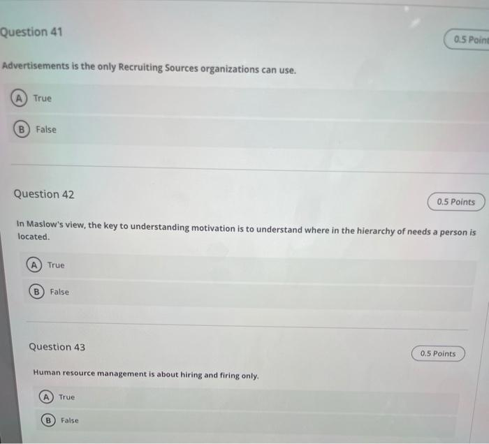 Question 41 0.5 Point Advertisements is the only