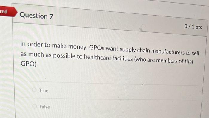 In order to make money, GPOs want supply chain