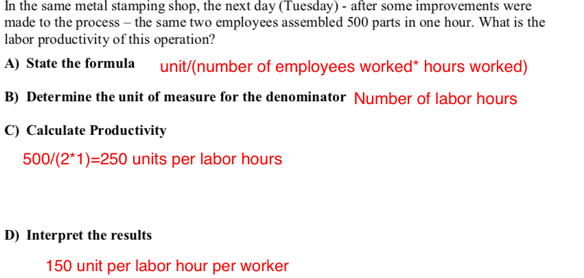 In a metal stamping shop, two employees assembled