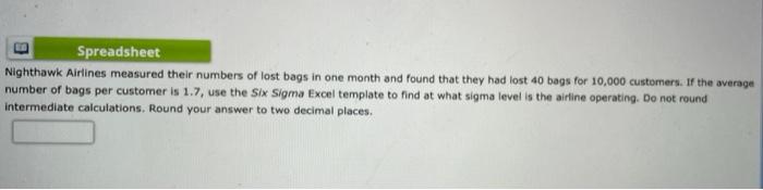 A 1 Six Sigma Calculations 2 Enter data only in