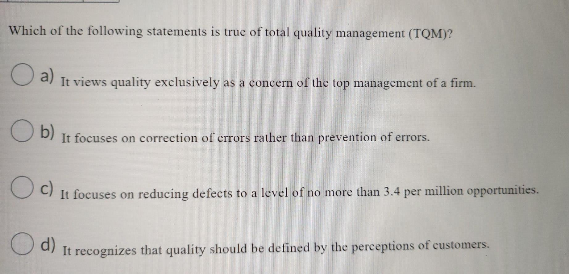 Which of the following statements is true of