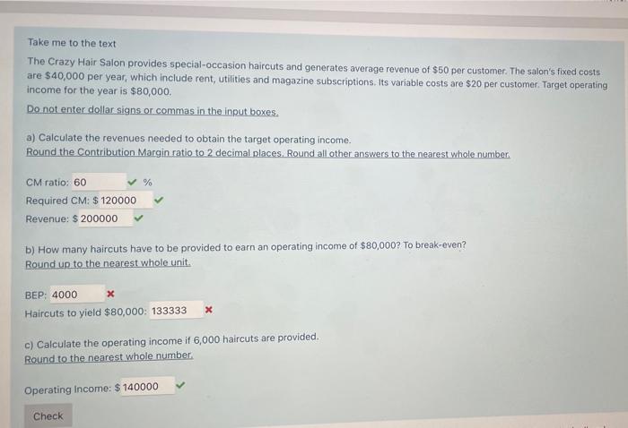 Take me to the text The Crazy Hair Salon provides