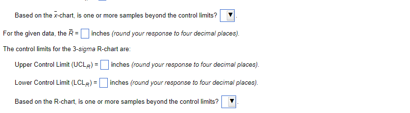 Refer to Table $6.1 - Factors for Computing