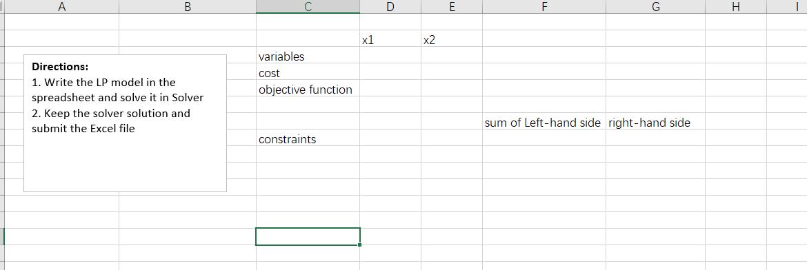 Please use excel for this question and show me