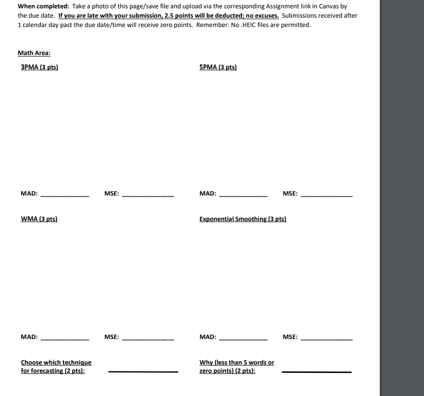 BUAD 306 - Murphy Worksheet 5 - Accuracy Fall