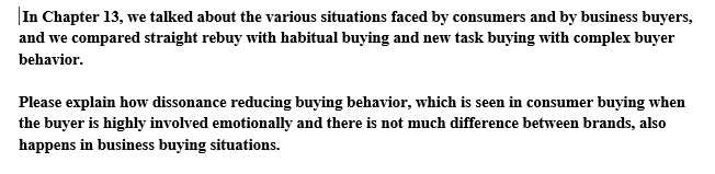 In Chapter 13, we talked about the various