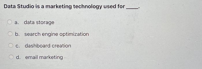 A/B testing is a common form of analysis. a. add
