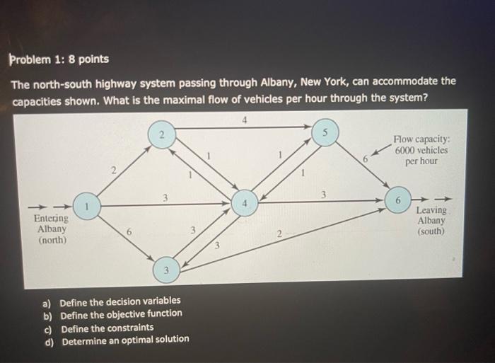 Problem 1: 8 points The north-south highway