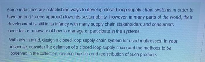 Some industries are establishing ways to develop