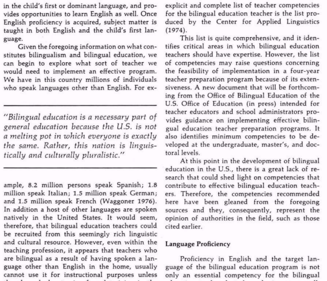 Define bilingualism and describe the