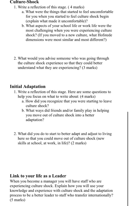 Adapting to Another Culture for Managers: The