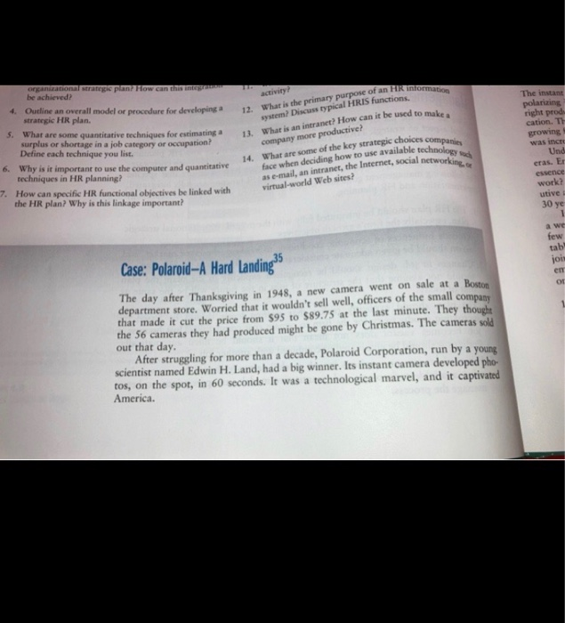 What type of HR plan would you develop for