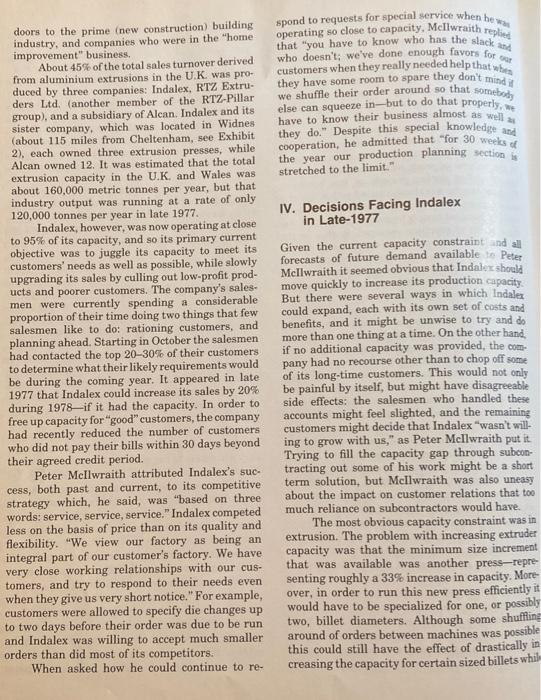 Question! Indalex: Discuss the following