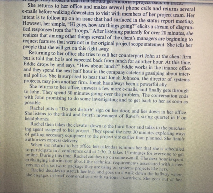 Notes Q1. What does the case tell you about what