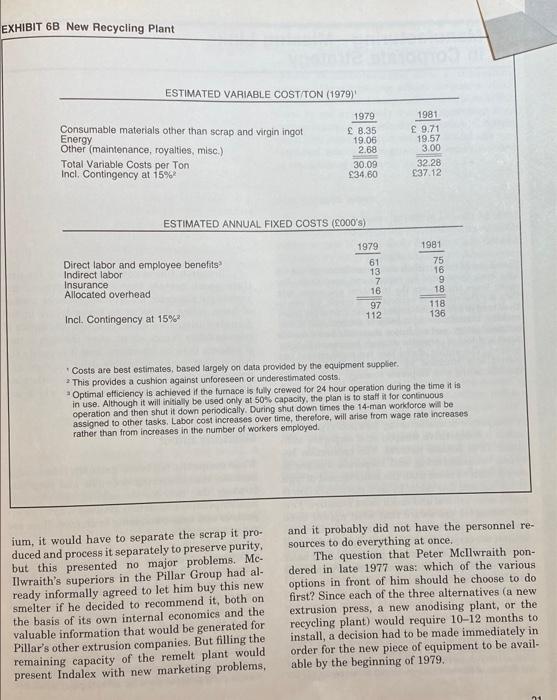 Question! Indalex: Discuss the following