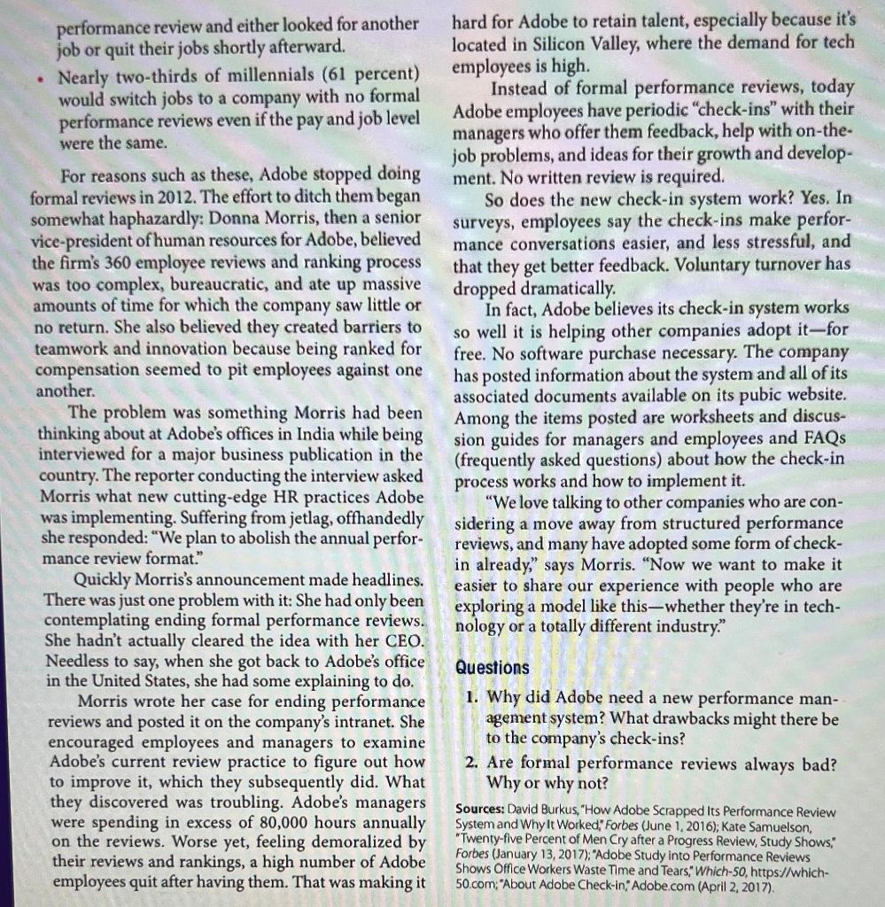 Questions Why did Adobe need a new performance