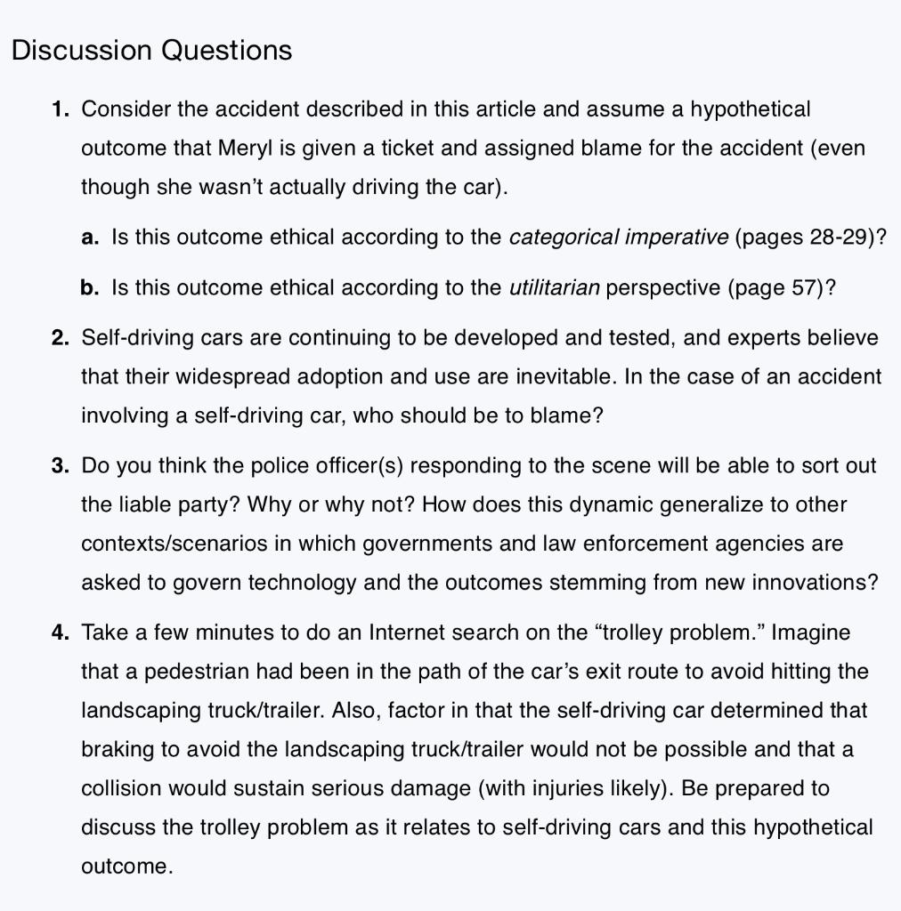 Answer question 1 with explain the situation