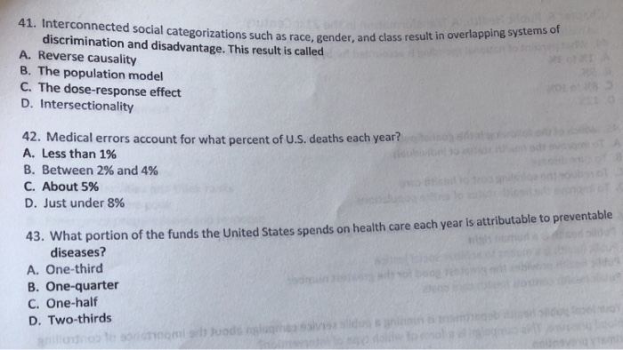 41. Interconnected social categorizations such as