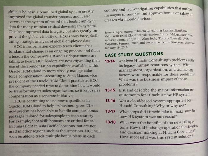 Discuss the key problems with the old system(s)