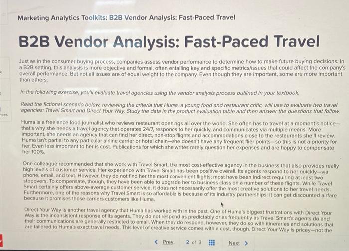 Marketing Analytics Toolkits: B2B Vendor