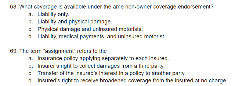 68. What coverage is available under the ame