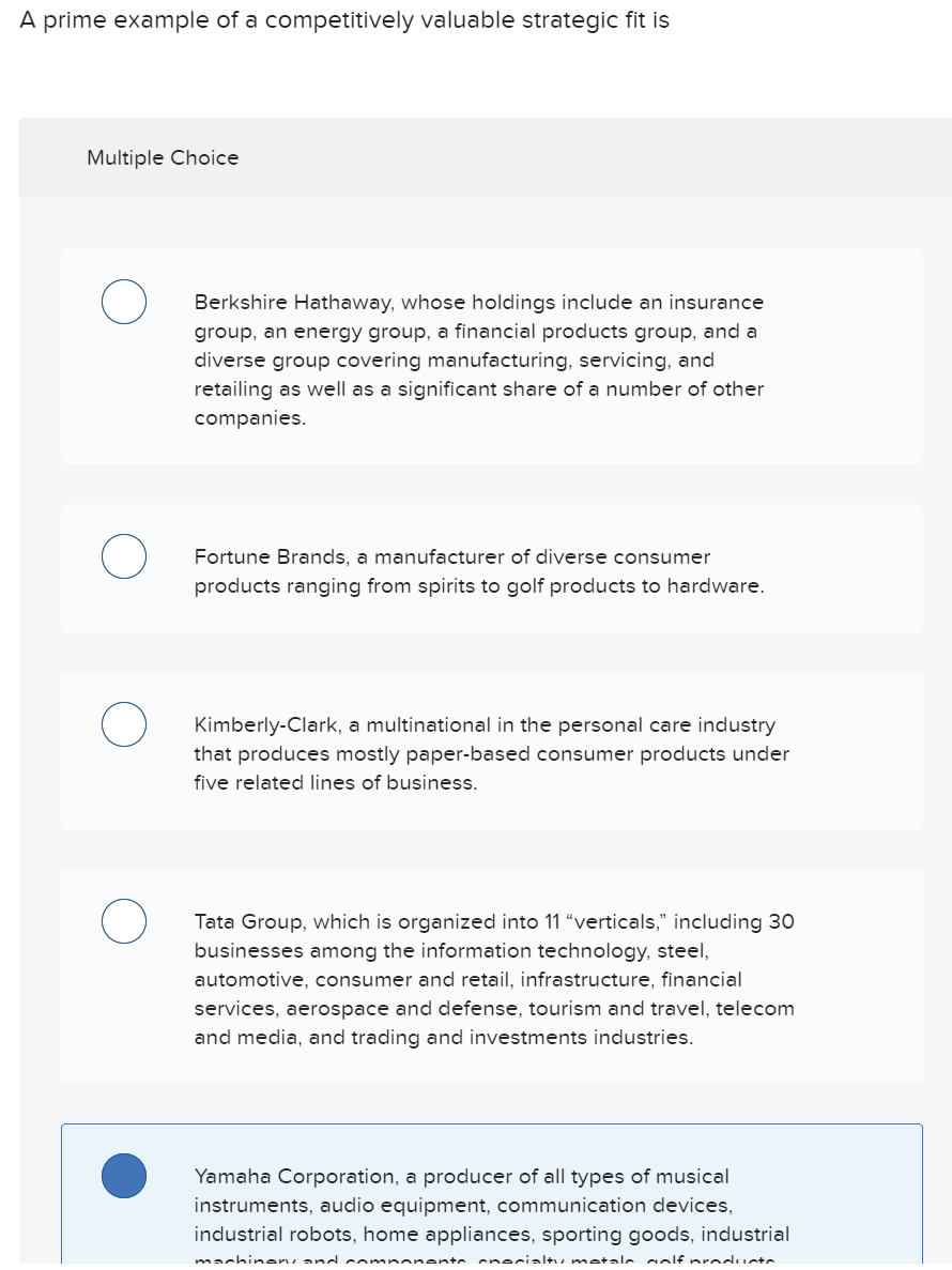 A prime example of a competitively valuable