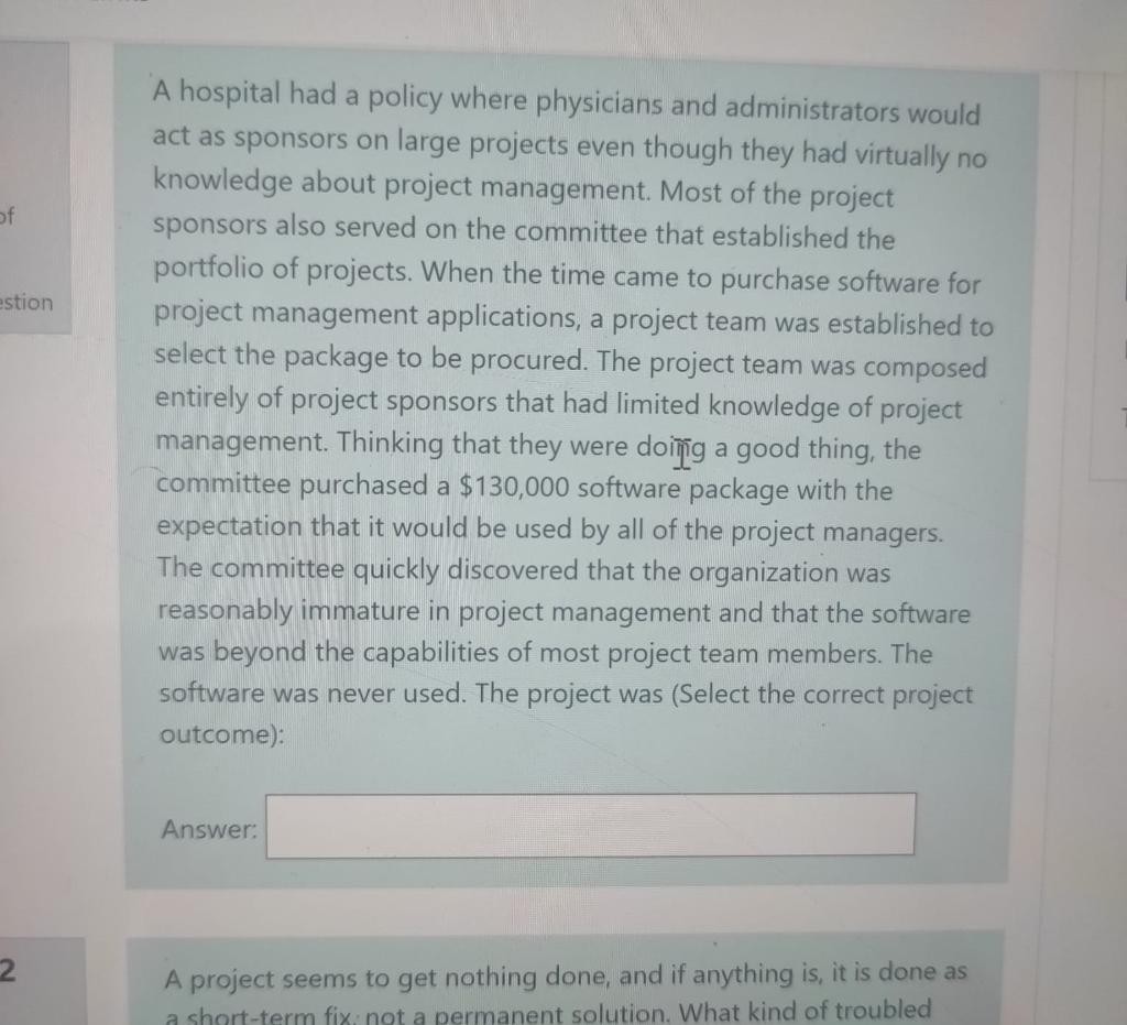 pls answer A company worked on an R&D project for