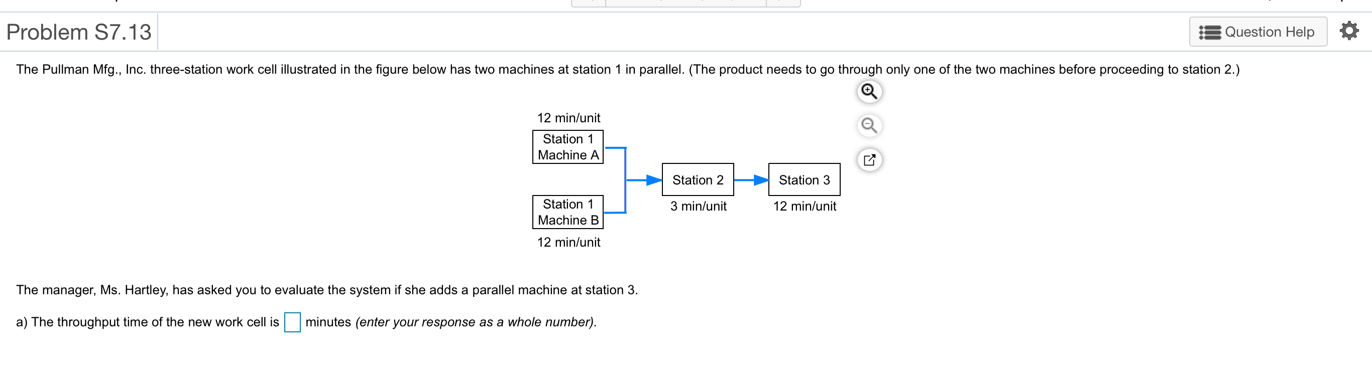 Problem S7.13 Question Help The Pullman Mfg.,