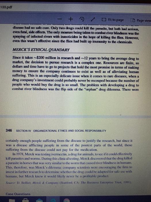 Fit to page Page vie CASE MERCK AND RIVER