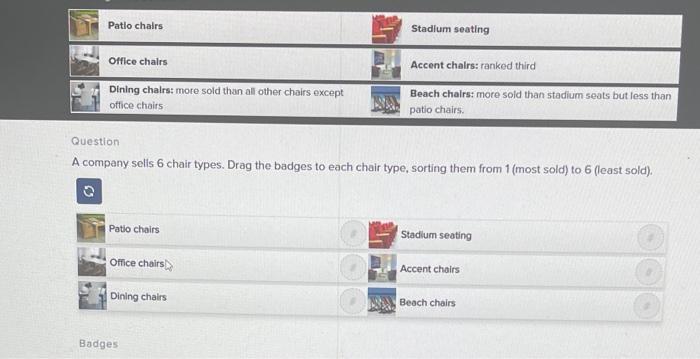 Patio chairs Stadium seating Accent chalrs: