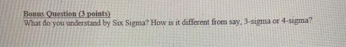 Bonus Question (3 points) What do you understand