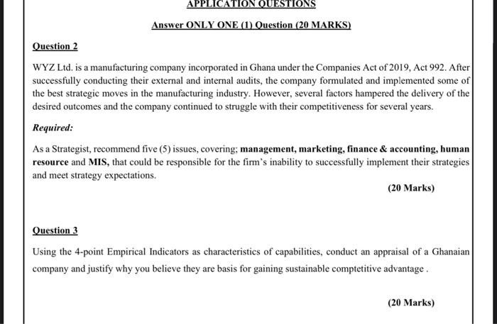 The course is BUSINESS POLICY AND STRATEGY