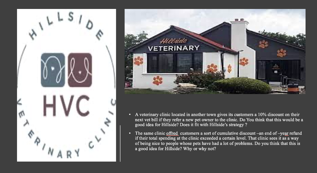 - A veterinary clinic located in another town