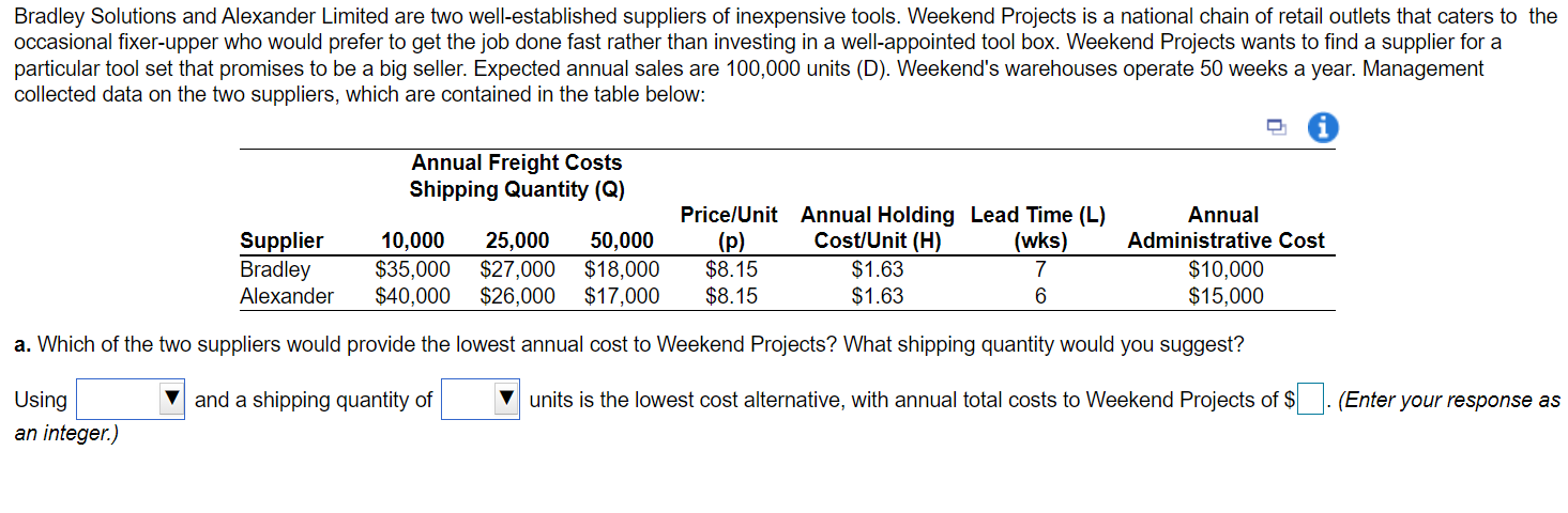 Bradley Solutions and Alexander Limited are two