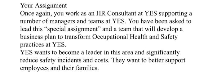 Human resource management. (Business Plan) Need