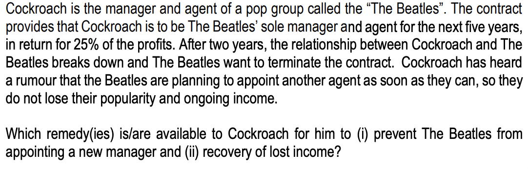 BUSINESS LAW QUESTION Answer With A Complete