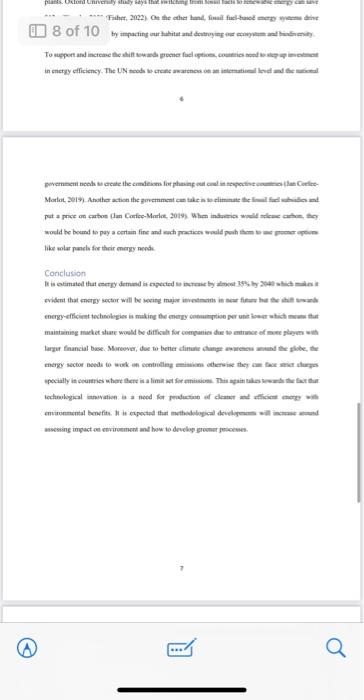 Analyze this term report based on these