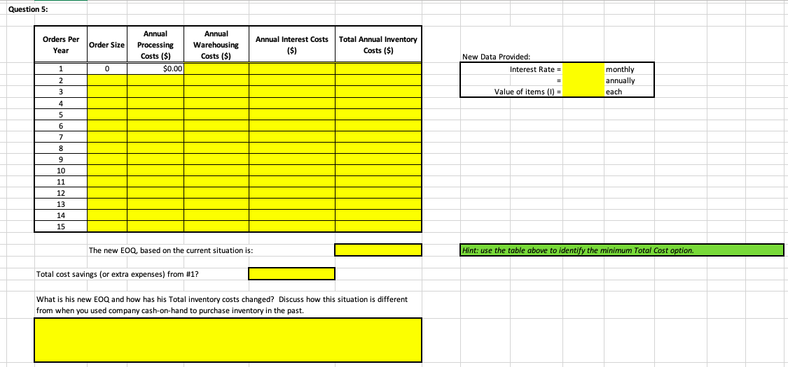 PLEASE ANSWER QUESTIONS 4, 5, & 6! and include