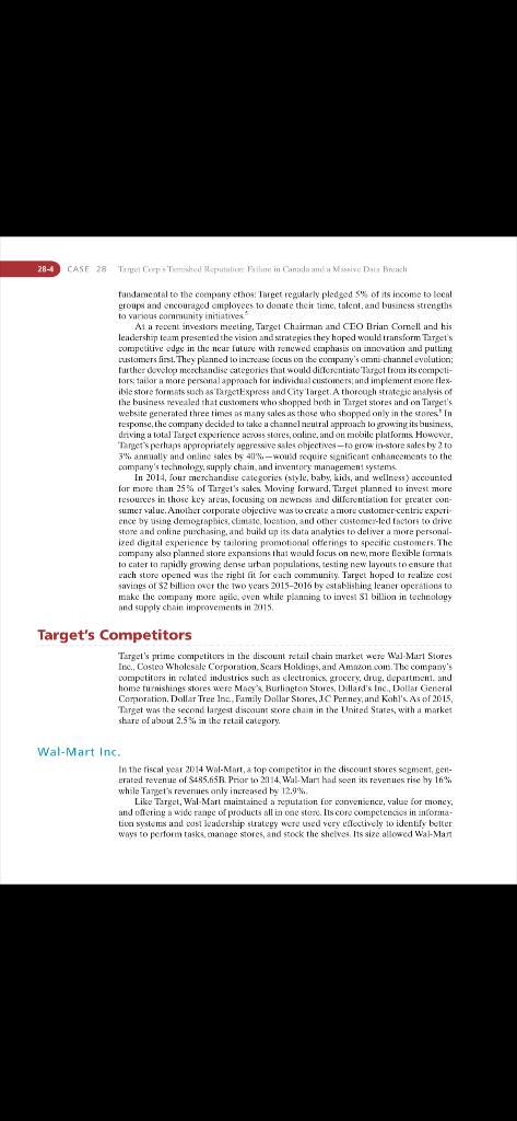 idd I need SOWT analysis for Target corp with