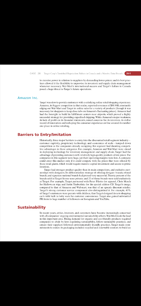 idd I need SOWT analysis for Target corp with