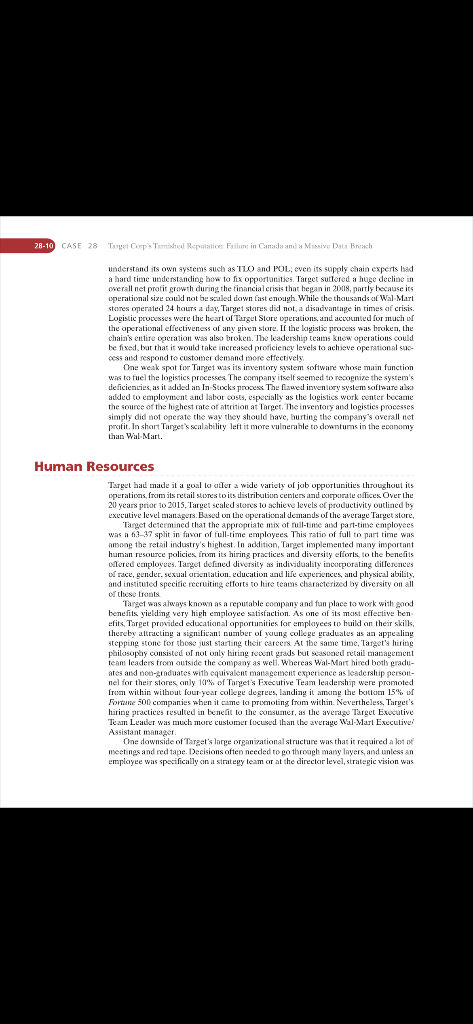 idd I need SOWT analysis for Target corp with