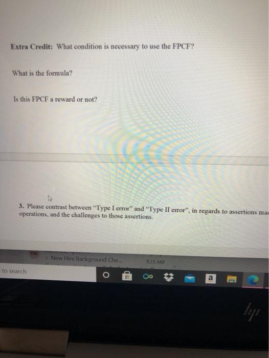 Extra Credit: What condition is necessary to use