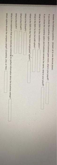 Your company feets that more employees are needed