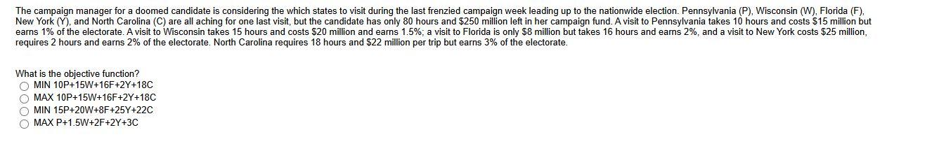 The campaign manager for a doomed candidate is