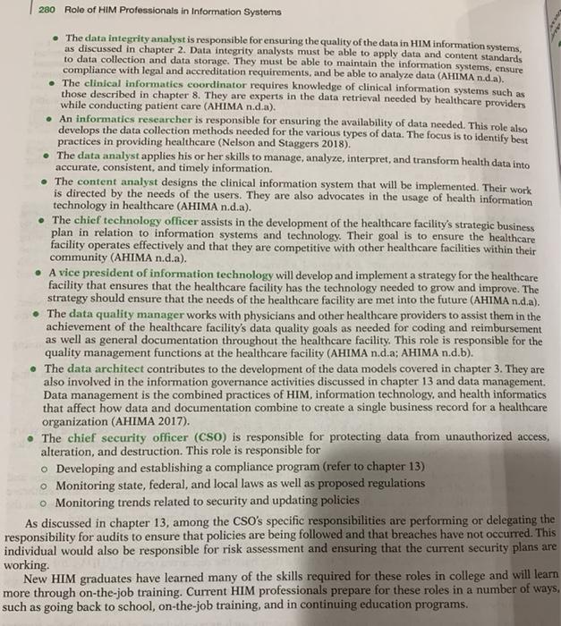 Review the "Roles by Function" and "Contemporary