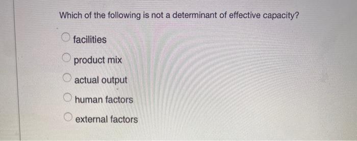 Which of the following is not a determinant of