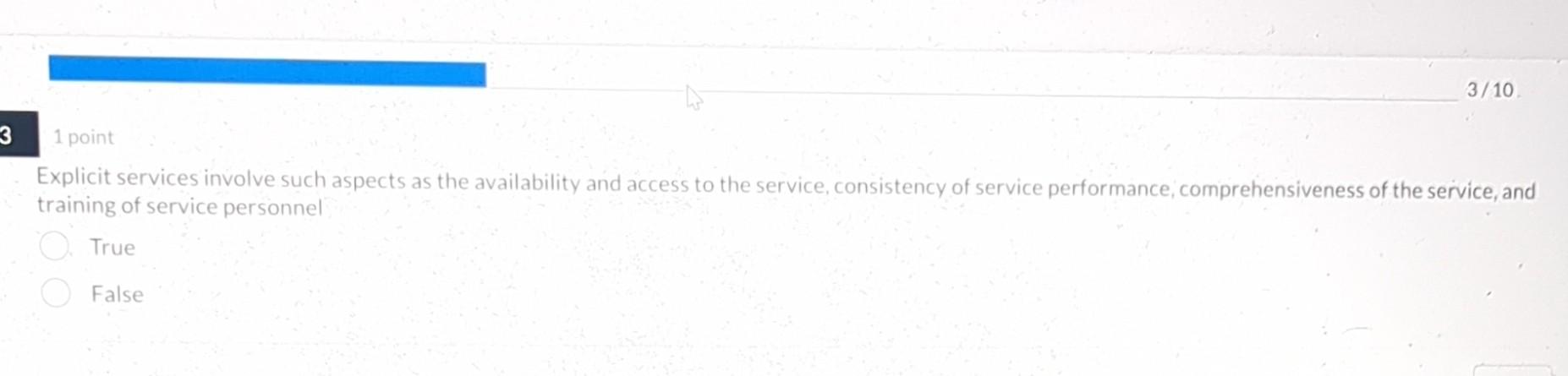 Explicit services involve such aspects as the