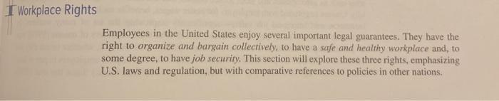 please amswer completely and thoroughly Workers